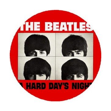 BEATLES: A Hard Day's Night (nagy jelvény, 3,7 cm)