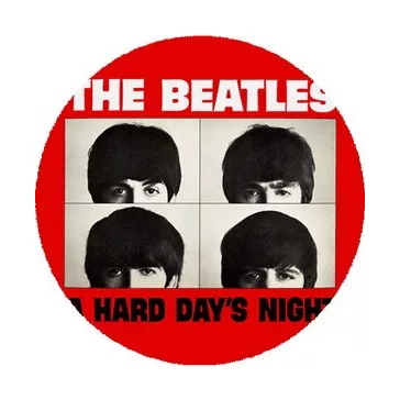 BEATLES: A Hard Day's Night (nagy jelvény, 3,7 cm)