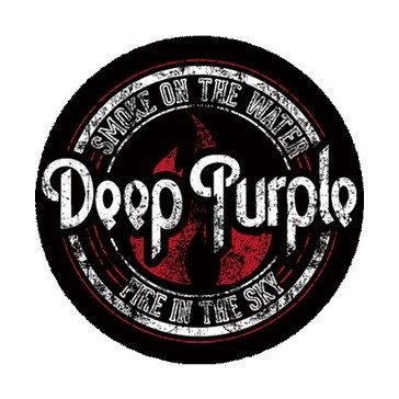 DEEP PURPLE: Smoke On The Water (nagy jelvény, 3,7 cm)