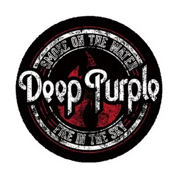 DEEP PURPLE: Smoke On The Water (nagy jelvény, 3,7 cm)
