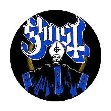 GHOST: Papa (nagy jelvény, 3,7 cm)