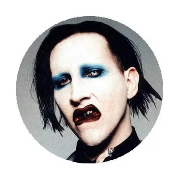 MARILYN MANSON: Portrait (nagy jelvény, 3,7 cm)