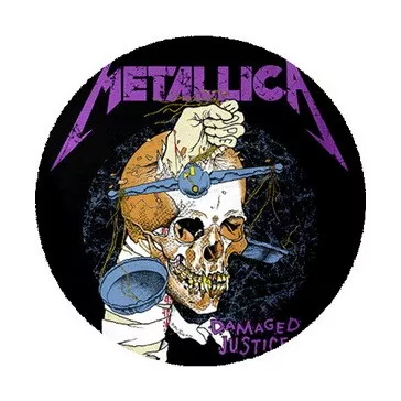 METALLICA: Damaged Justice (nagy jelvény, 3,7 cm)