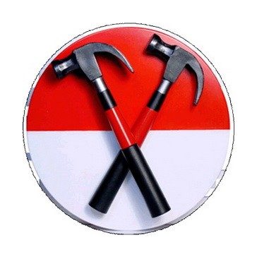 PINK FLOYD: Hammers (nagy jelvény, 3,7 cm)
