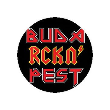 BUDA RCKN' PEST (nagy jelvény, 3,7 cm)