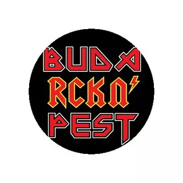 BUDA RCKN' PEST (nagy jelvény, 3,7 cm)
