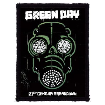 GREEN DAY: Gas Mask (7 cm x 9,5 cm) (felvarró)