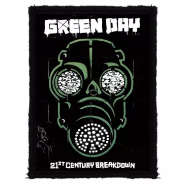 GREEN DAY: Gas Mask (7 cm x 9,5 cm) (felvarró)