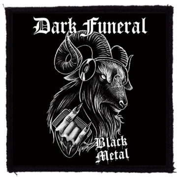 DARK FUNERAL: Black Metal Goat (9,5 cm x 9,5 cm) (felvarró)