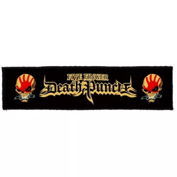   FIVE FINGER DEATH PUNCH: Logo Superstrip (22 cm x 5 cm) (felvarró)