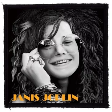 JANIS JOPLIN: Smile (9,5 cm x 9,5 cm) (felvarró)