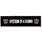 SYSTEM OF A DOWN: Logo Superstrip (22 cm x 5 cm) (felvarró)