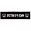 SYSTEM OF A DOWN: Logo Superstrip (22 cm x 5 cm) (felvarró)