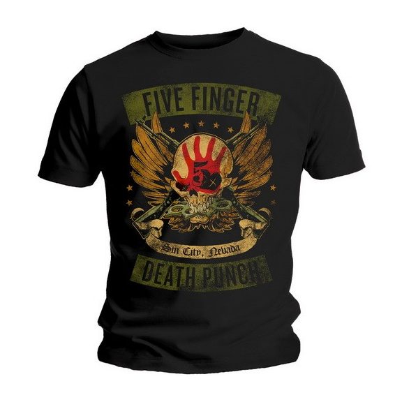 FIVE FINGER DEATH PUNCH: Locked & Loaded (póló) FIVE FINGER DEATH PUNCH: Locked & Loaded (póló)