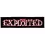 EXPLOITED: Logo Big Superstrip (22 cm x 5 cm) (felvarró)