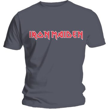 IRON MAIDEN: Logo (grey) (póló)