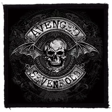 AVENGED SEVENFOLD: Batskull (9,5 cm x 9,5 cm) (felvarró)