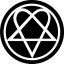 HIM: Heartagram Circular (kör) (felvarró)