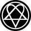 HIM: Heartagram Circular (kör) (felvarró)
