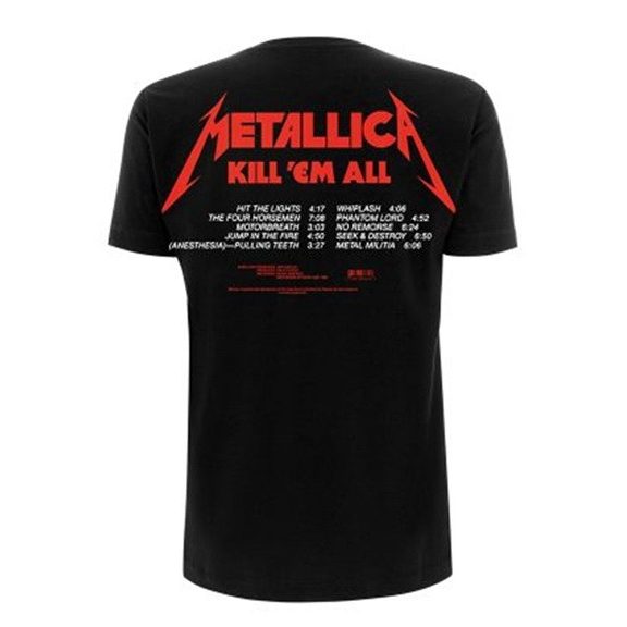 METALLICA: Kill 'em All Tracks (póló)