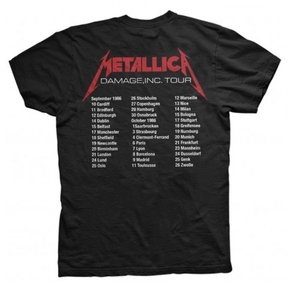 METALLICA: Master... Eu Tour '86 (póló)