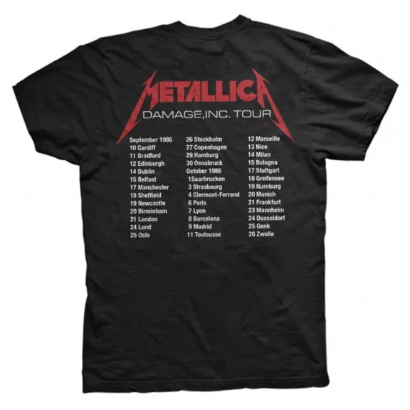 METALLICA: Master... Eu Tour '86 (póló)