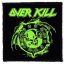 OVERKILL: Krushing Skull (9,5 cm x 9,5 cm) (felvarró)