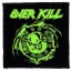 OVERKILL: Krushing Skull (9,5 cm x 9,5 cm) (felvarró)