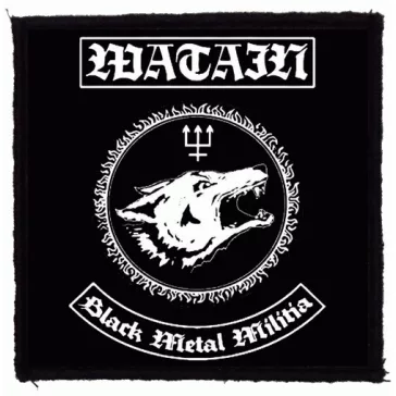 WATAIN: Black Metal Militia (9,5 cm x 9,5 cm) (felvarró)