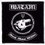 WATAIN: Black Metal Militia (9,5 cm x 9,5 cm) (felvarró)
