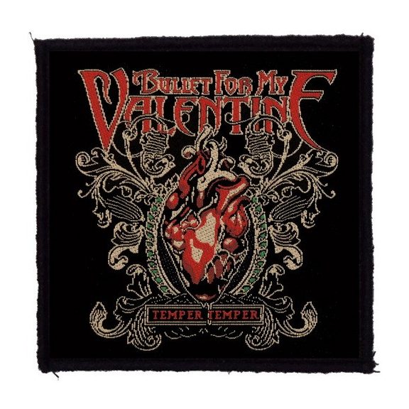 BULLET FOR MY VALENTINE: Temper Temper (9,5 cm x 9,5 cm) (felvarró) BULLET FOR MY VALENTINE: Temper Temper (9,5 cm x 9,5 cm) (felvarró)
