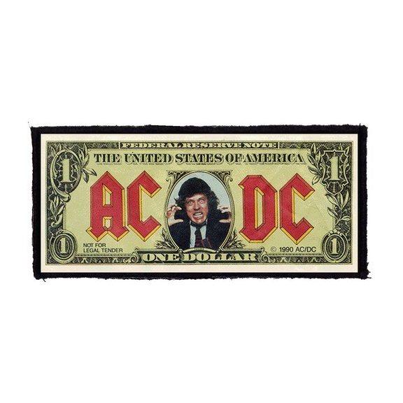 AC/DC: Bank Note (15 cm x 6,5 cm) (felvarró) AC/DC: Bank Note (15 cm x 6,5 cm) (felvarró)