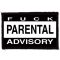 FUCK PARENTAL ADVISORY (9,5 cm x 6 cm) (felvarró)