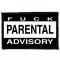 FUCK PARENTAL ADVISORY (9,5 cm x 6 cm) (felvarró)