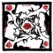 RED HOT CHILI PEPPERS: Blood Sugar (9,5 cm x 9,5 cm) (felvarró)