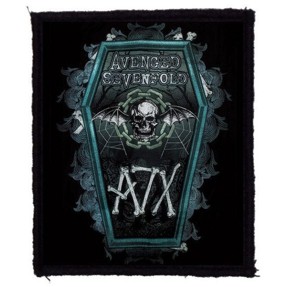 AVENGED SEVENFOLD: AX7 Coffin (9 cm x 12 cm) (felvarró) AVENGED SEVENFOLD: AX7 Coffin (9 cm x 12 cm) (felvarró)
