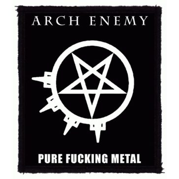 ARCH ENEMY: Pure Fucking Metal (8 cm x 9,5 cm) (felvarró)