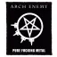 ARCH ENEMY: Pure Fucking Metal (8 cm x 9,5 cm) (felvarró)