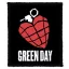 GREEN DAY: Heart Grenade (8 cm x 9,5 cm) (felvarró)