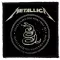 METALLICA: Never Cared (9,5 cm x 9,5 cm) (felvarró)