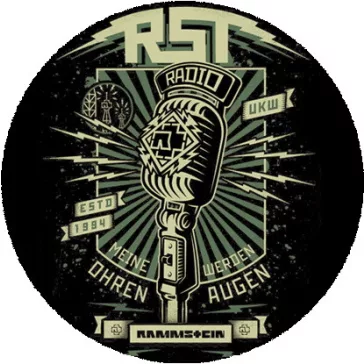RAMMSTEIN: Radio (nagy jelvény, 3,7 cm)