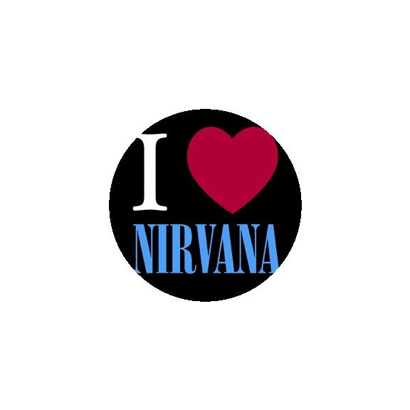 NIRVANA: I Love Nirvana (jelvény, 2,5 cm) NIRVANA: I Love Nirvana (jelvény, 2,5 cm)