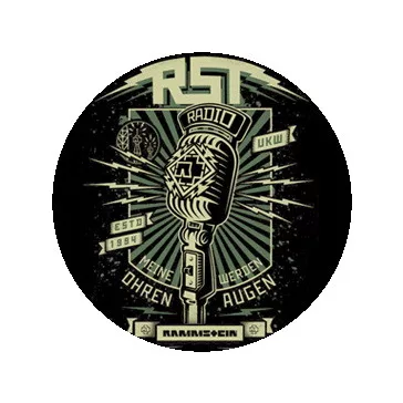 RAMMSTEIN: Radio (jelvény, 2,5 cm)