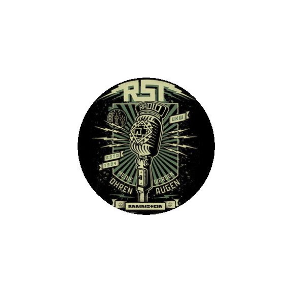 RAMMSTEIN: Radio (jelvény, 2,5 cm) RAMMSTEIN: Radio (jelvény, 2,5 cm)