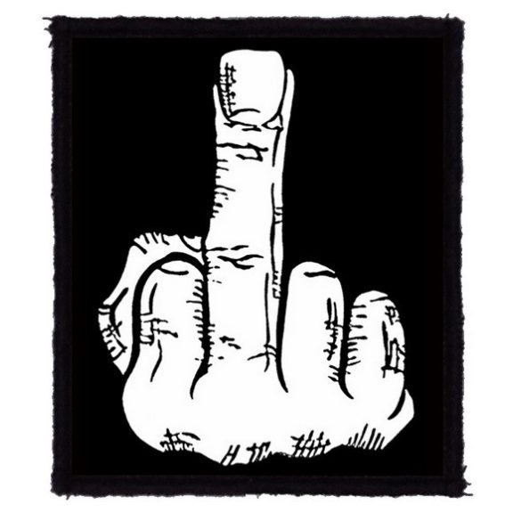 FUCK OFF: Finger (8 cm x 9,5 cm) (felvarró) FUCK OFF: Finger (8 cm x 9,5 cm) (felvarró)