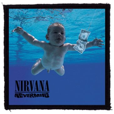NIRVANA: Nevermind (9,5 cm x 9,5 cm) (felvarró)