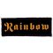 RAINBOW: Logo (12,5 cm x 4 cm) (felvarró)