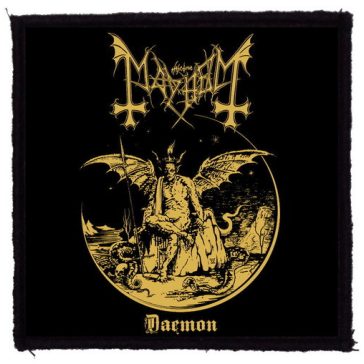 MAYHEM: Daemon (9,5 cm x 9,5 cm) (felvarró)