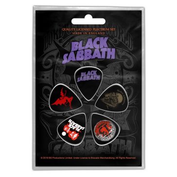 BLACK SABBATH - Purple Logo (5 db pengető, 1 mm vastag)