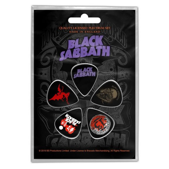 BLACK SABBATH - Purple Logo (5 db pengető, 1 mm vastag) BLACK SABBATH - Purple Logo (5 db pengető, 1 mm vastag)